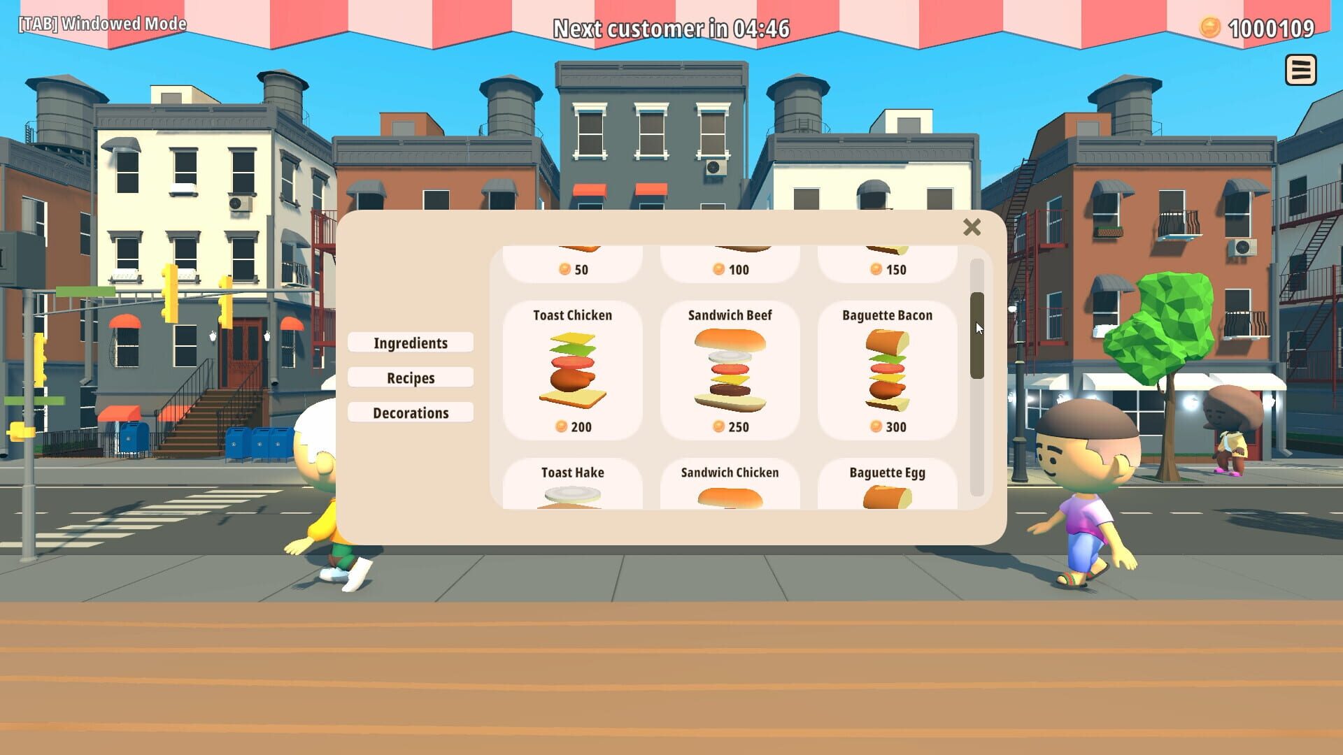 Screenshot for Tiny Kitchen: Sandwich Edition