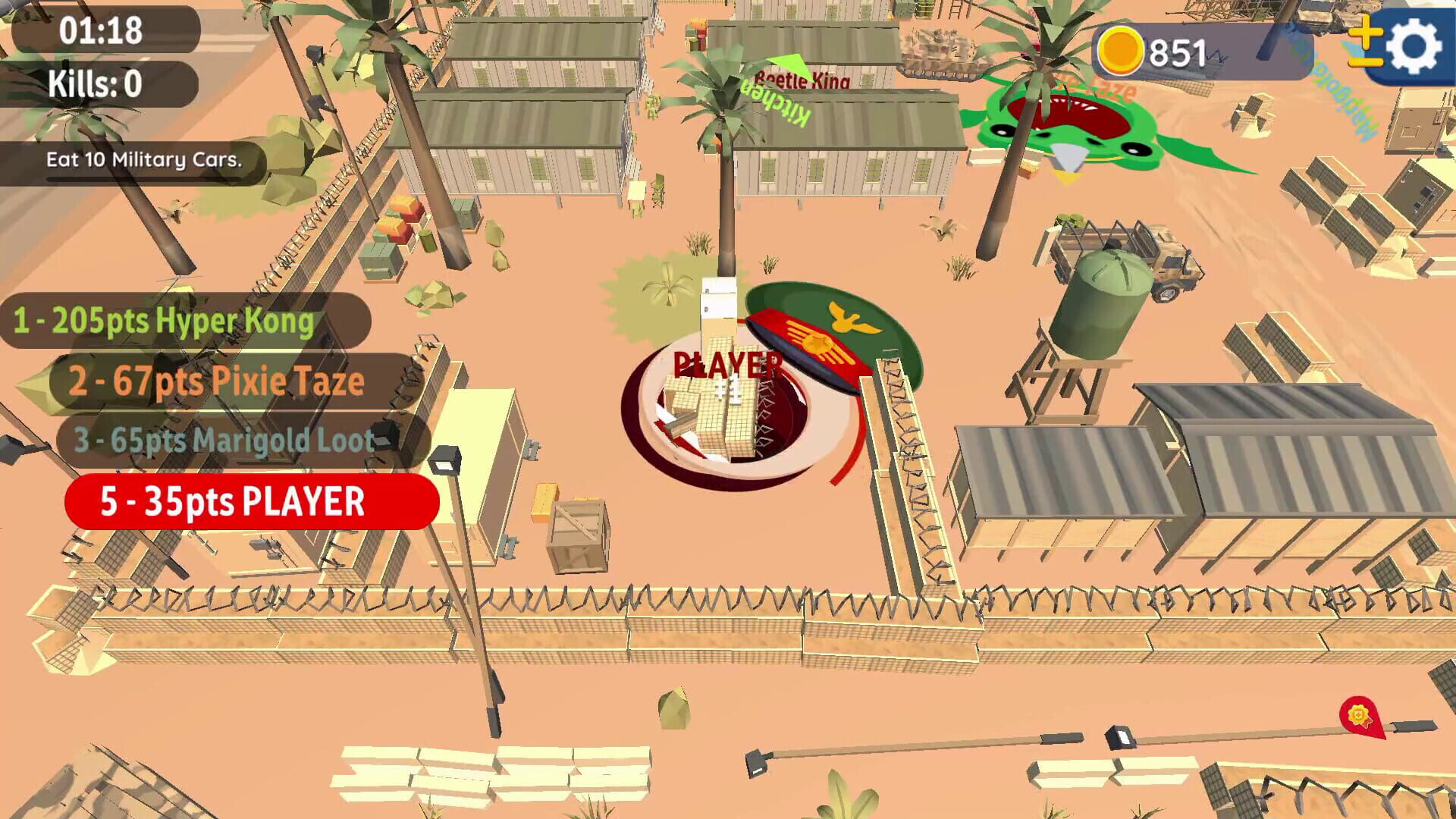 Screenshot for Hole io: Warzone