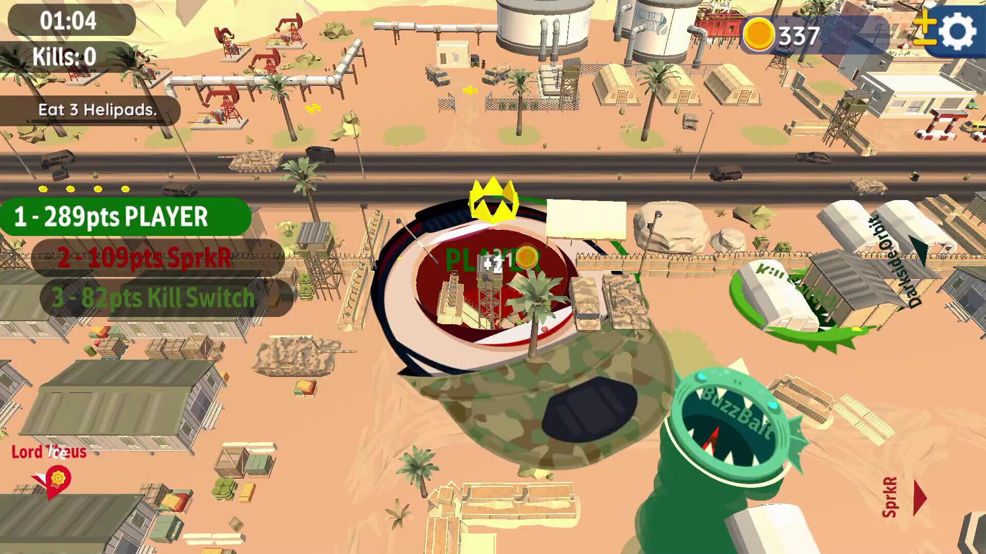 Screenshot for Hole io: Warzone
