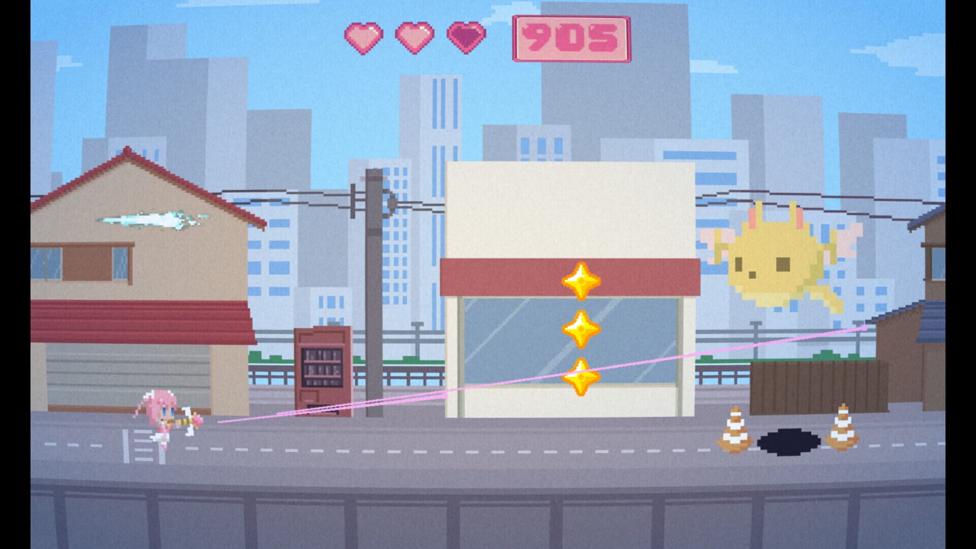 Screenshot for Magical Girl Dash 2: Triple Prisma Attack