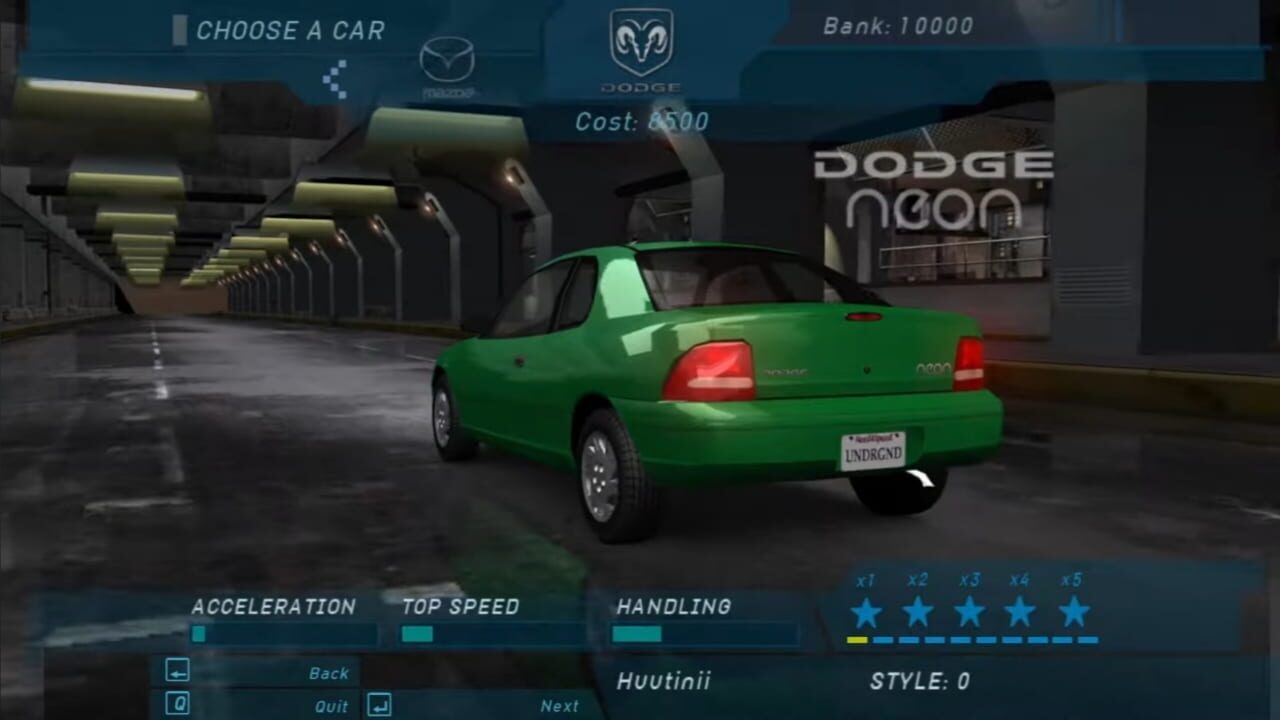 Screenshot for Need for Speed: Underground