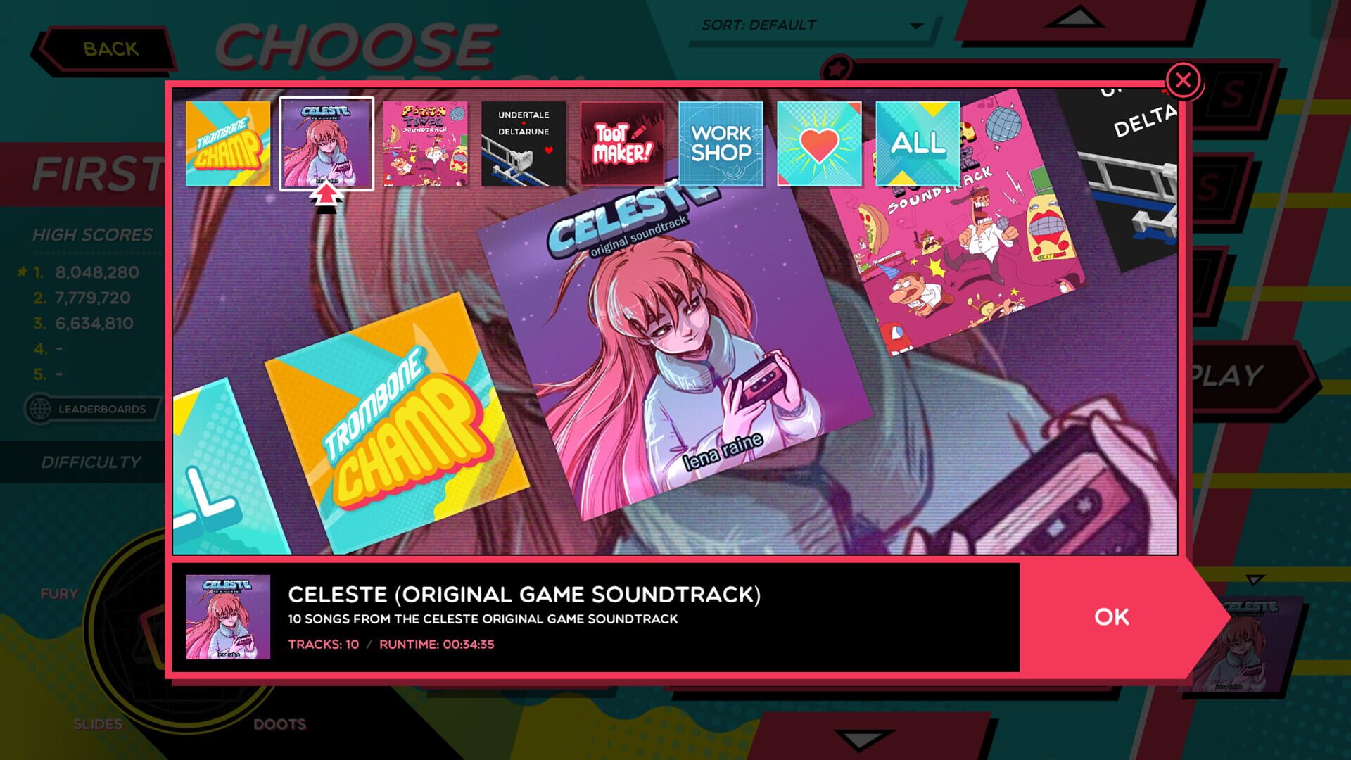 Screenshot for Trombone Champ: Celeste Song Pack