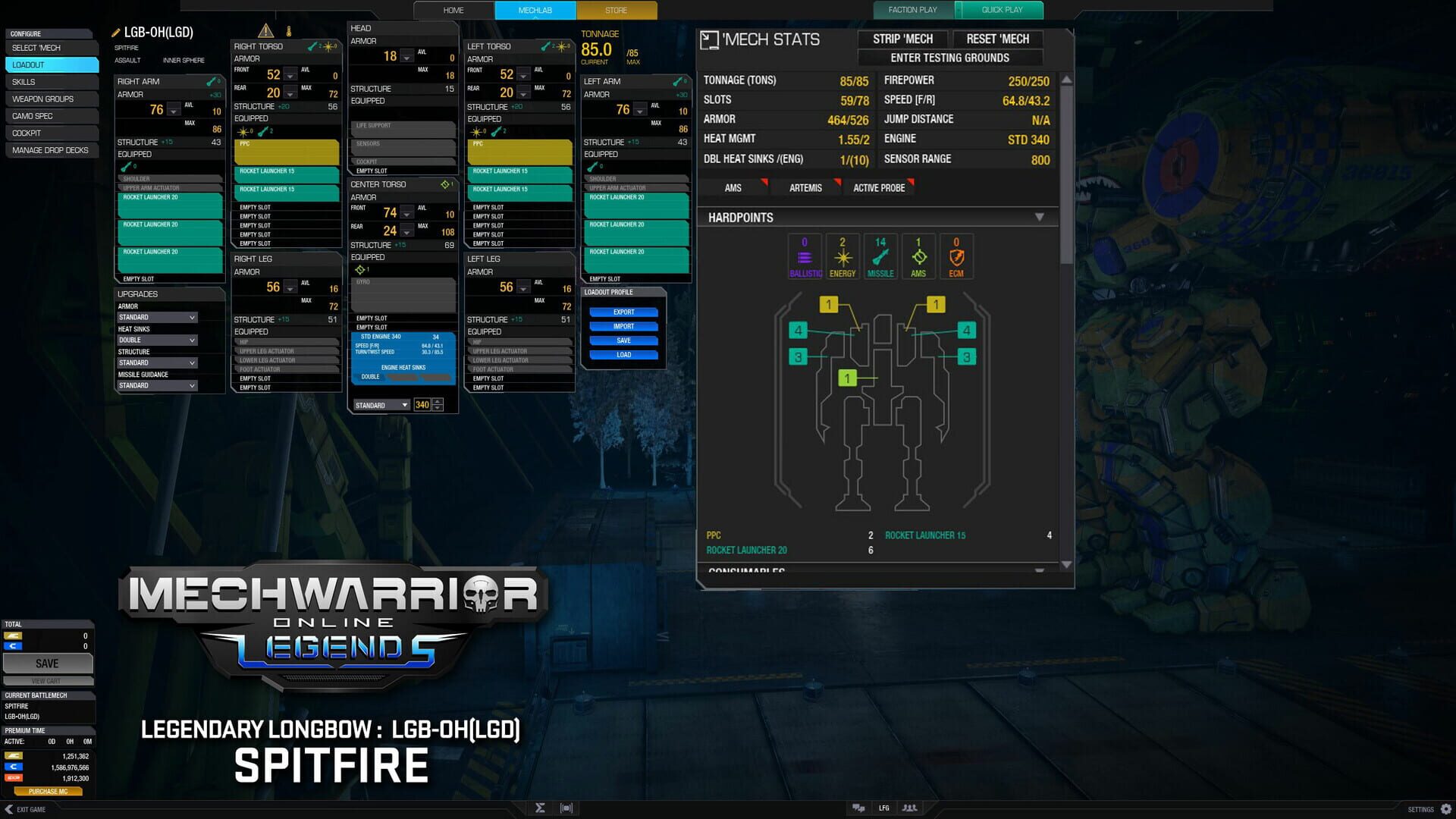 Screenshot for MechWarrior Online: Spitfire Legendary Mech Pack