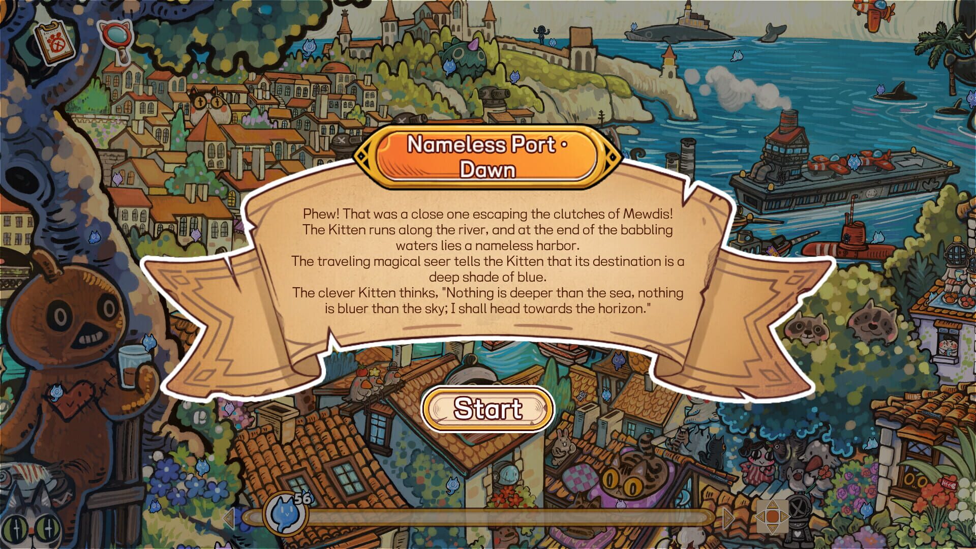 Screenshot for Whisker Wanderlust: The Mosaic of Souls
