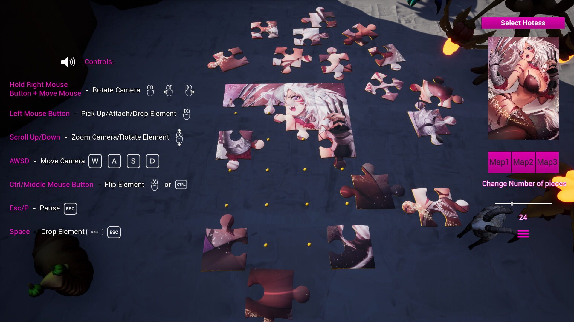 Screenshot for Anime Fantasy Jigsaw Puzzle 3D