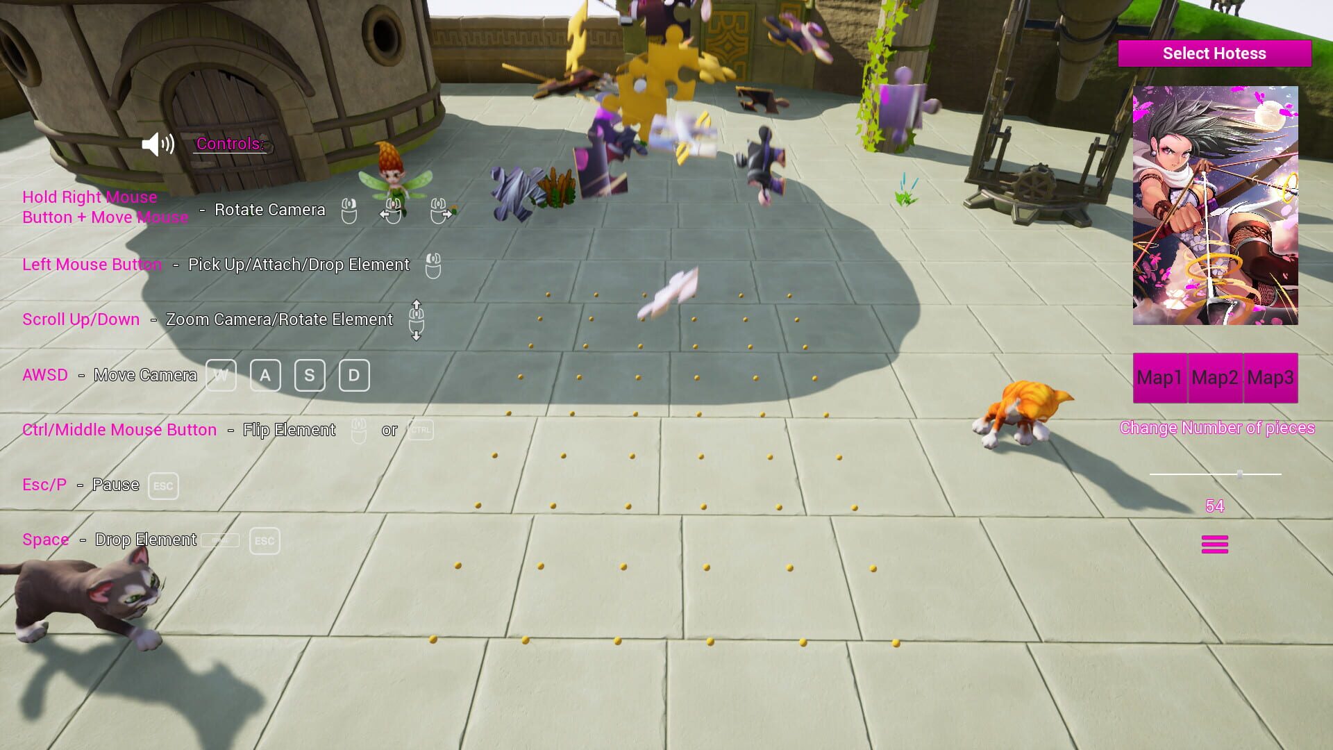 Screenshot for Anime Fantasy Jigsaw Puzzle 3D