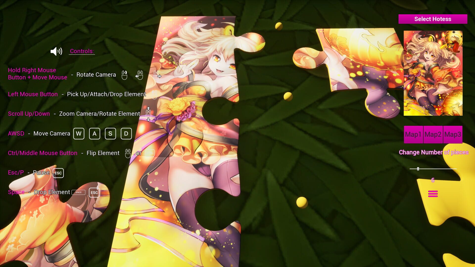 Screenshot for Anime Fantasy Jigsaw Puzzle 3D