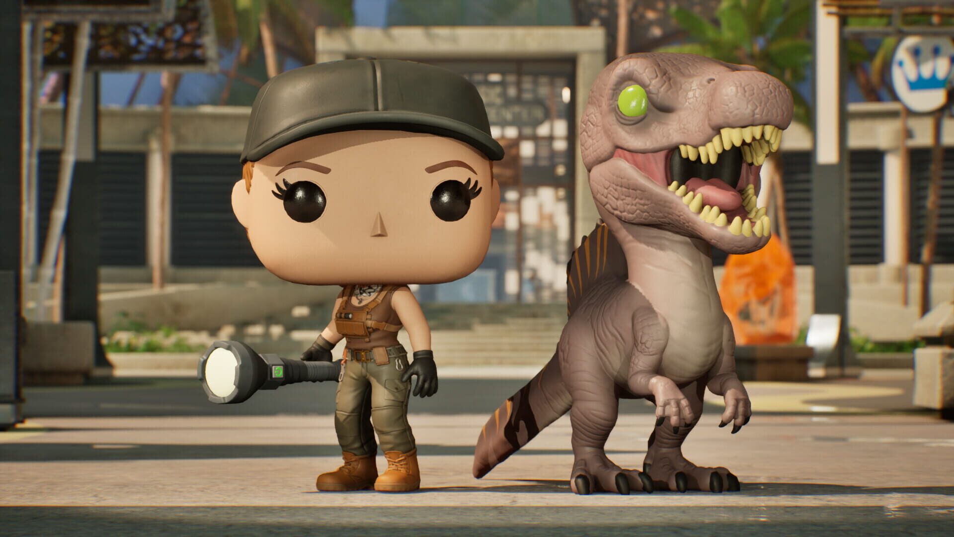 Screenshot for Funko Fusion: Jurassic World Rebirth Pack 1 - Zora Bennett and Spinosaurus