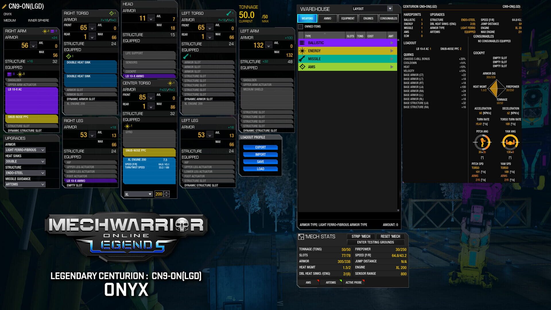 Screenshot for MechWarrior Online: Onyx Legendary Mech Pack
