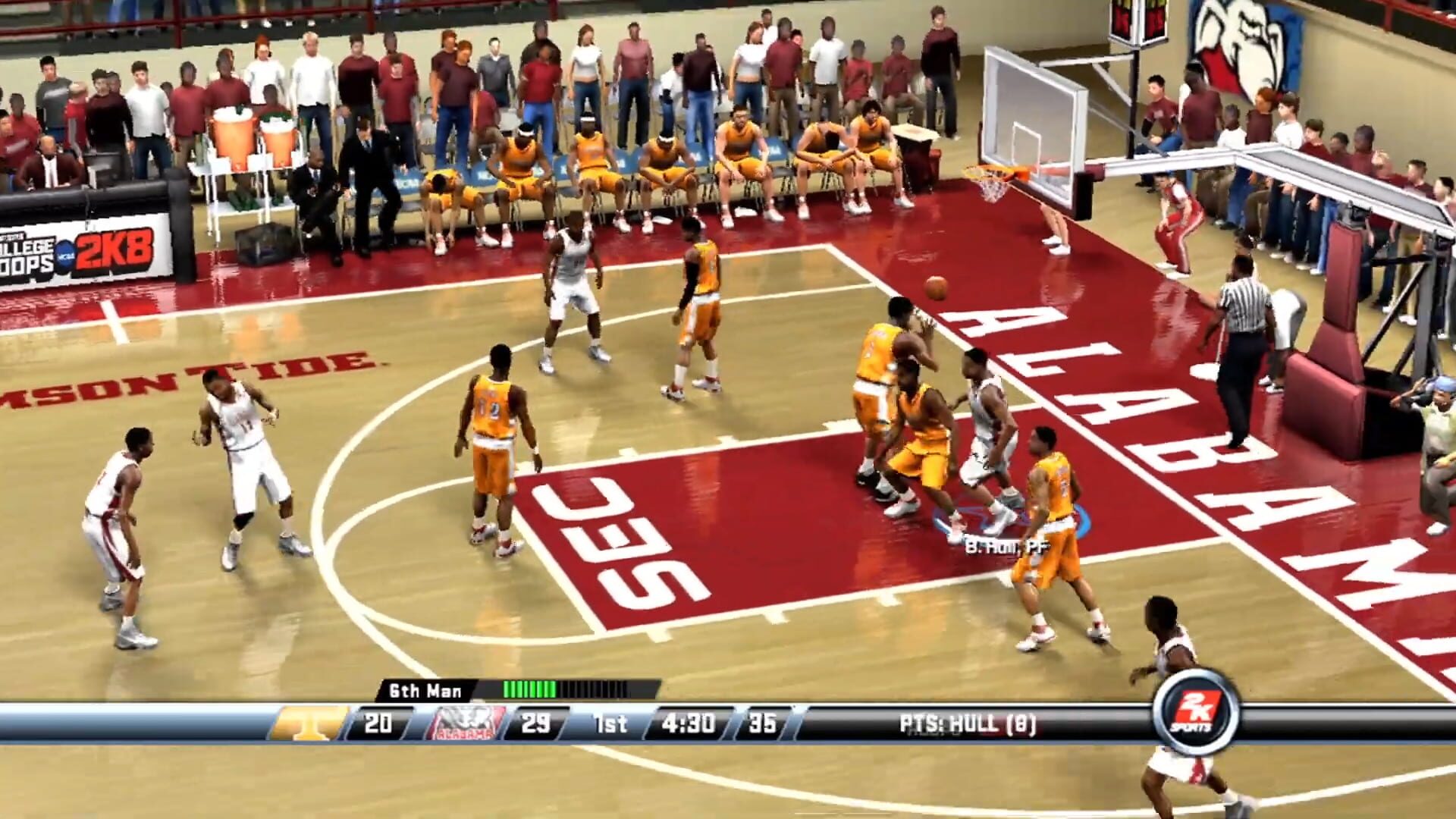 Screenshot for NCAA College Hoops 2K8