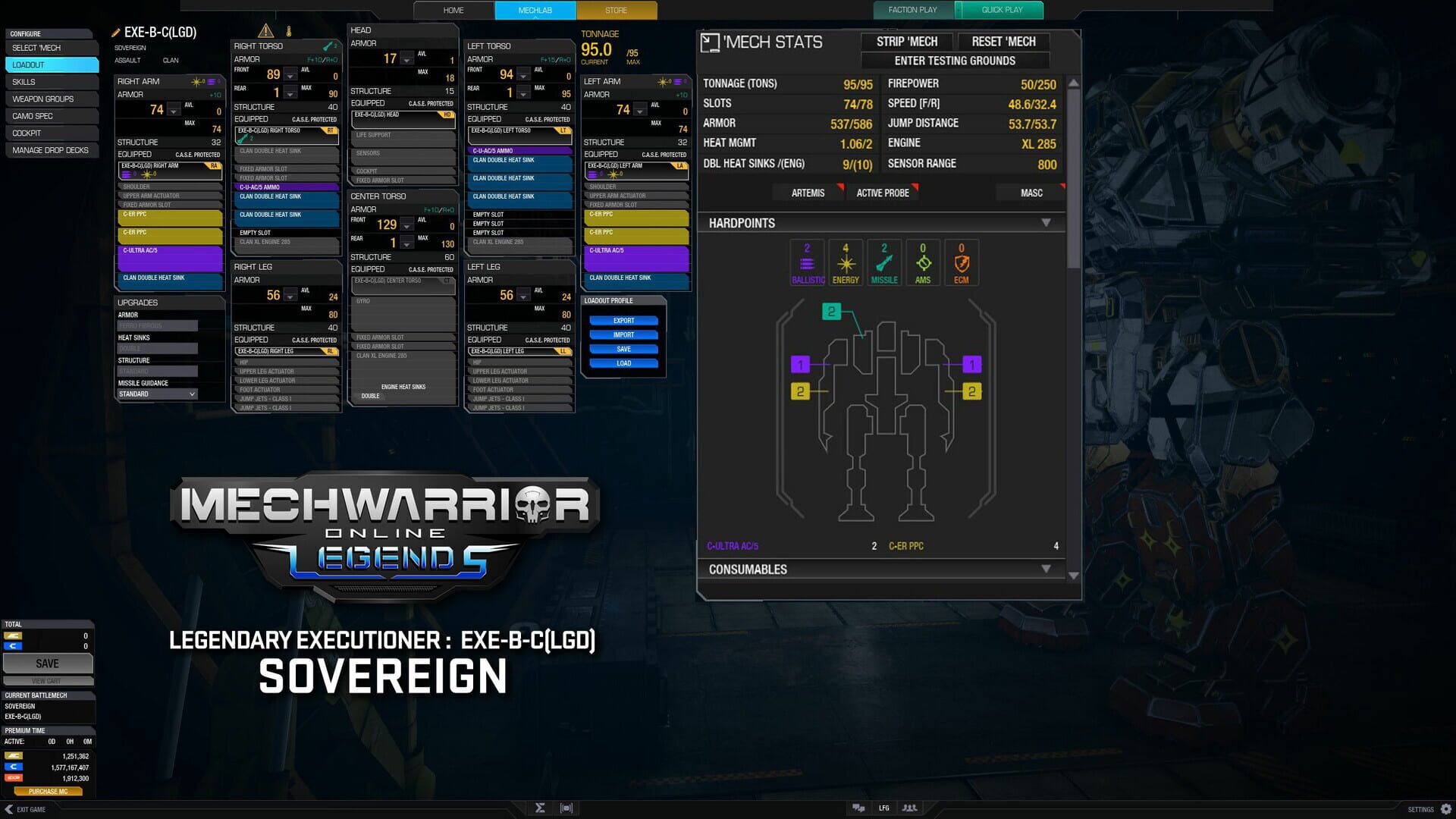Screenshot for MechWarrior Online: Sovereign Legendary Mech Pack
