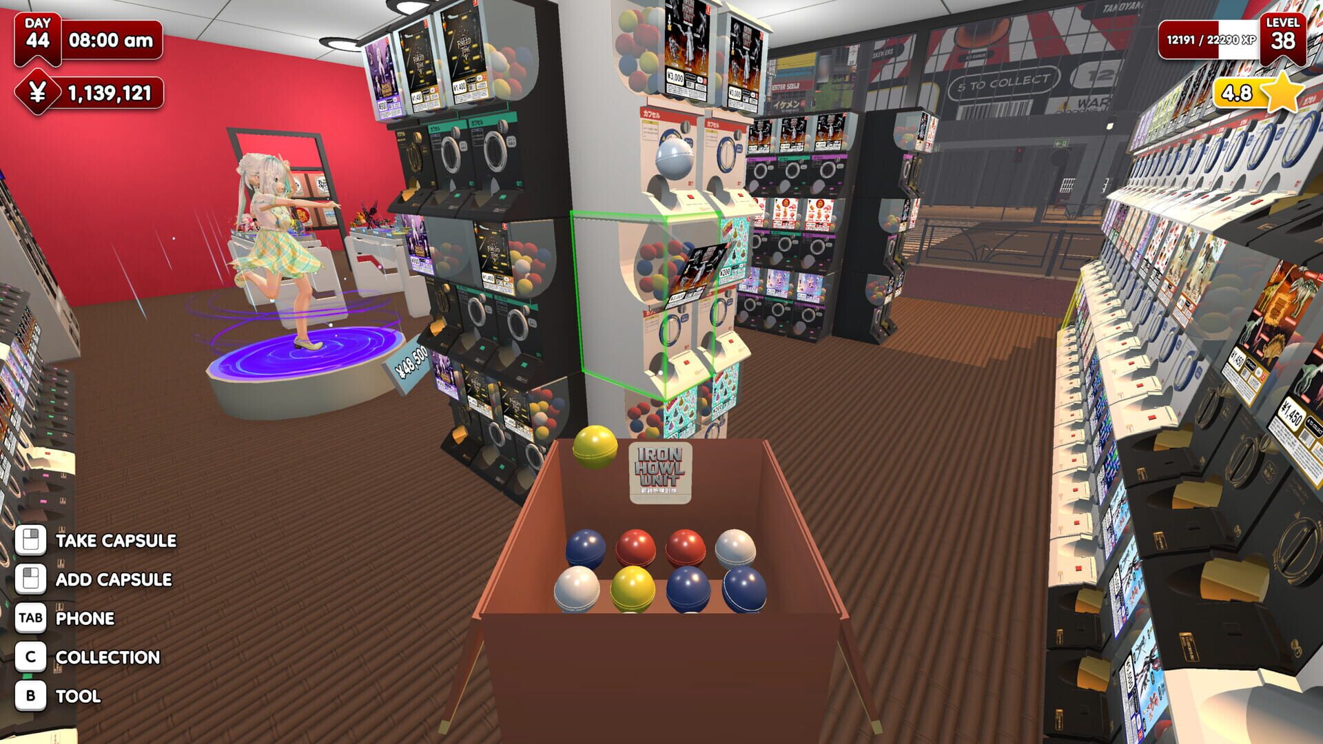 Screenshot for Gacha Capsule Shop Simulator: Akihabara