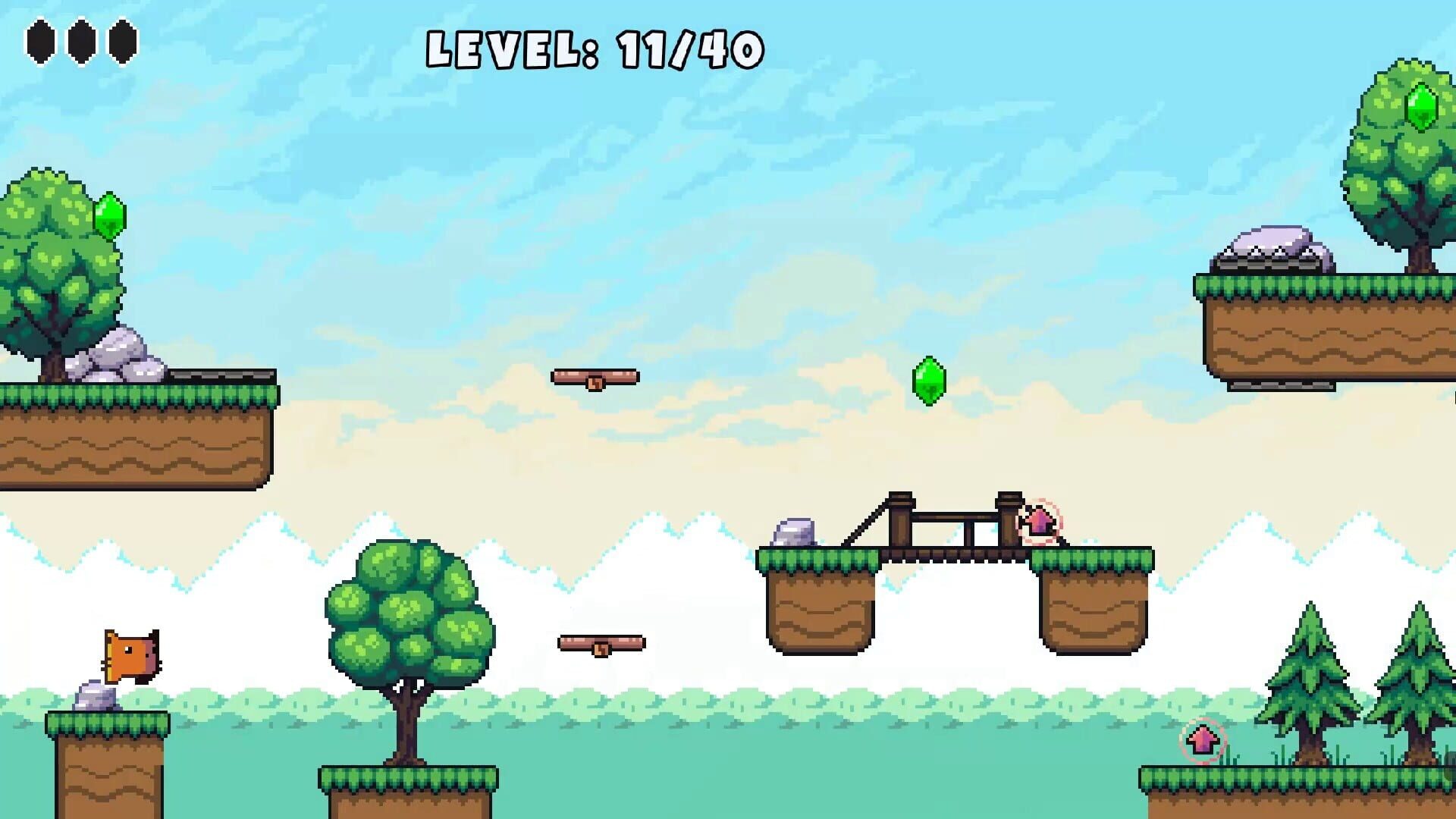 Screenshot for Meow and the Diamond Jump