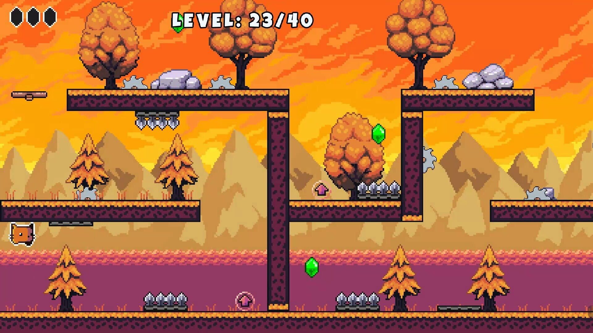 Screenshot for Meow and the Diamond Jump