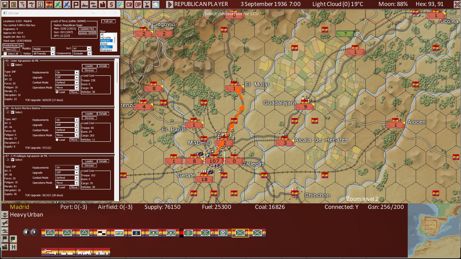Screenshot for War in Spain 1936-39