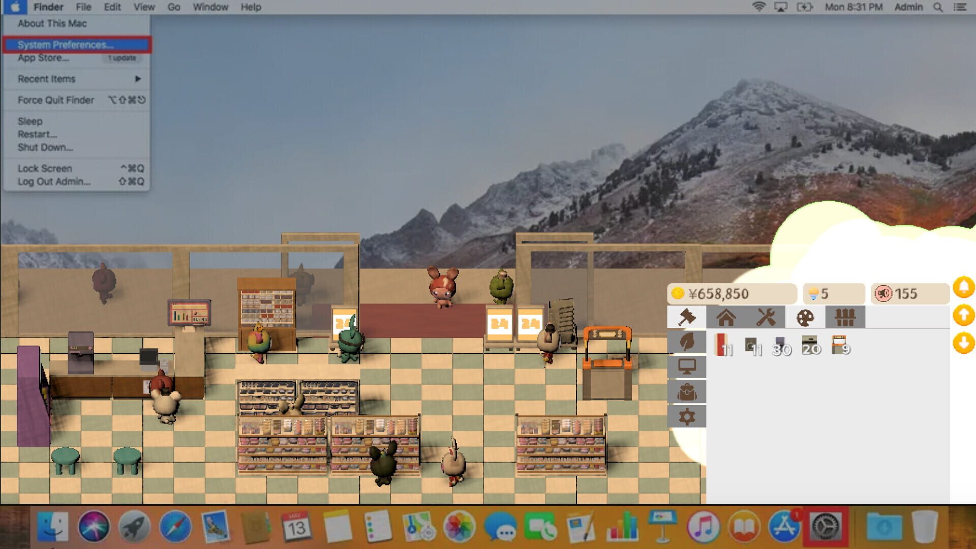 Screenshot for Cozy Desktop Konbini