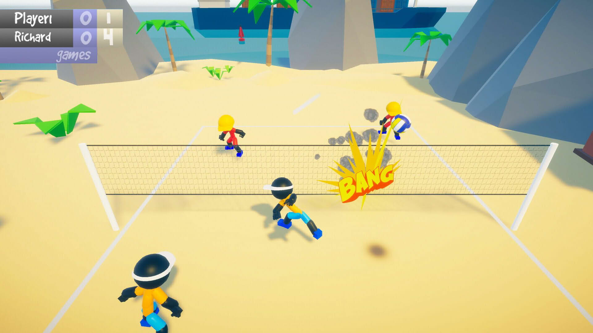 Screenshot for Stickman Beach Volleyball Deluxe