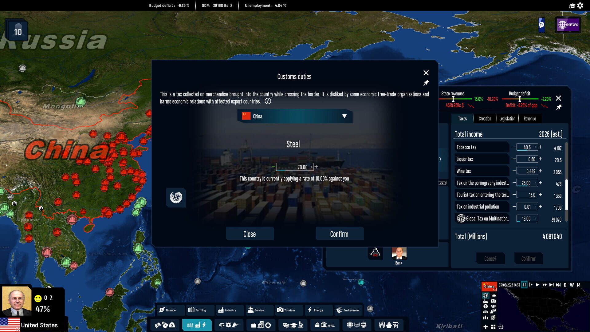 Screenshot for Geo-Political Simulator 2026 Edition