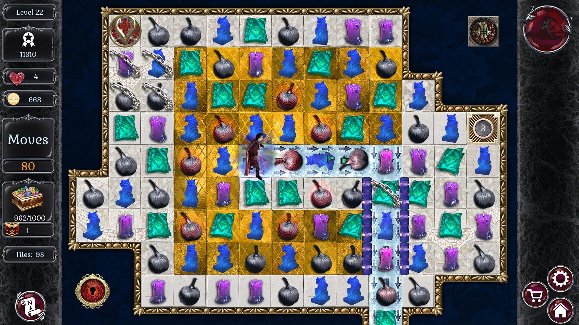 Screenshot for Jewel Match: Dracula - Collector's Edition
