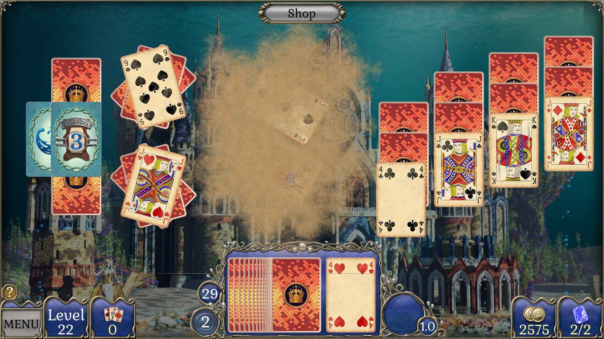 Screenshot for Jewel Match Atlantis Solitaire 5: Collector's Edition