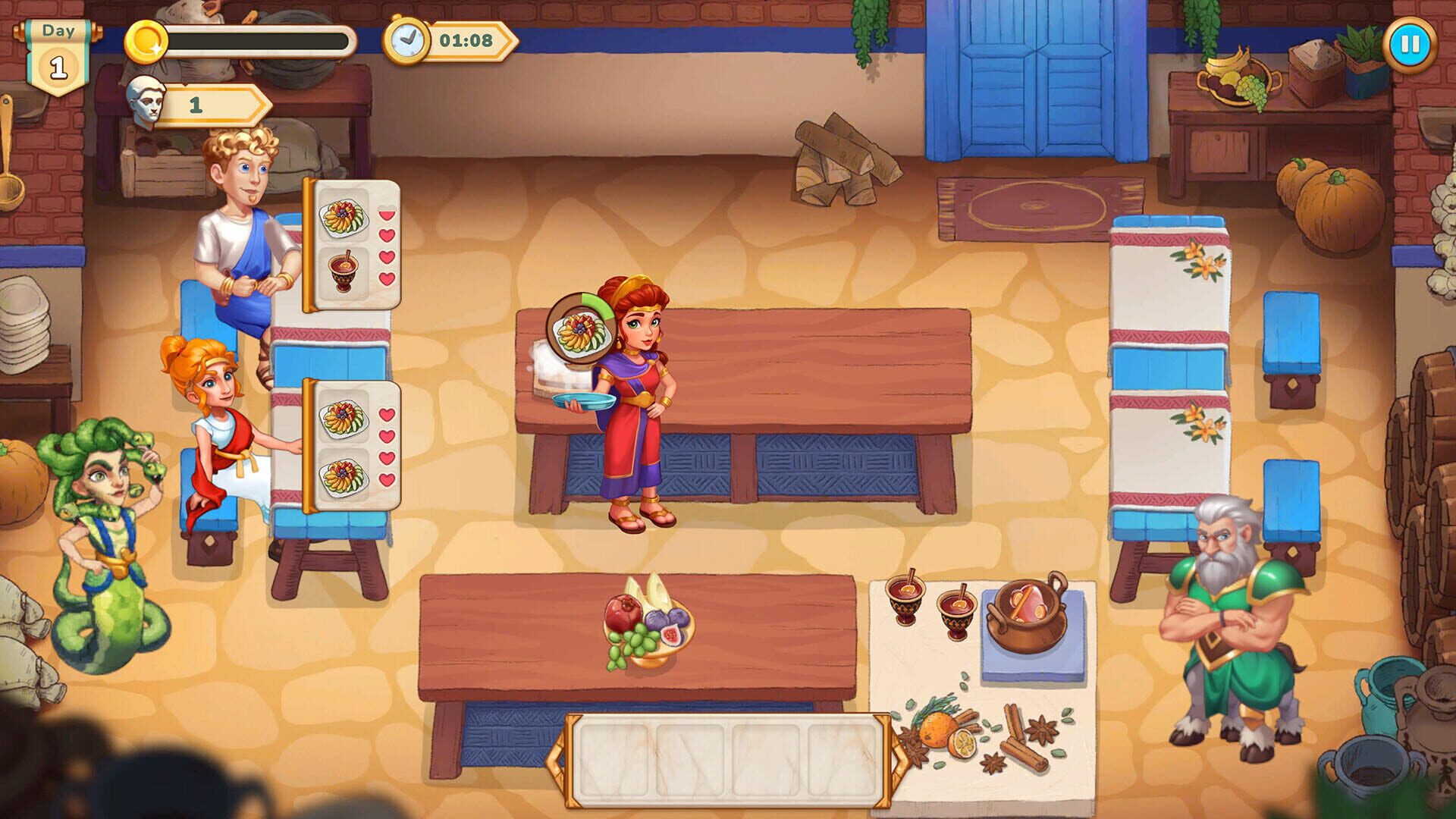 Screenshot for Greek Kitchen Frenzy: Dionysus