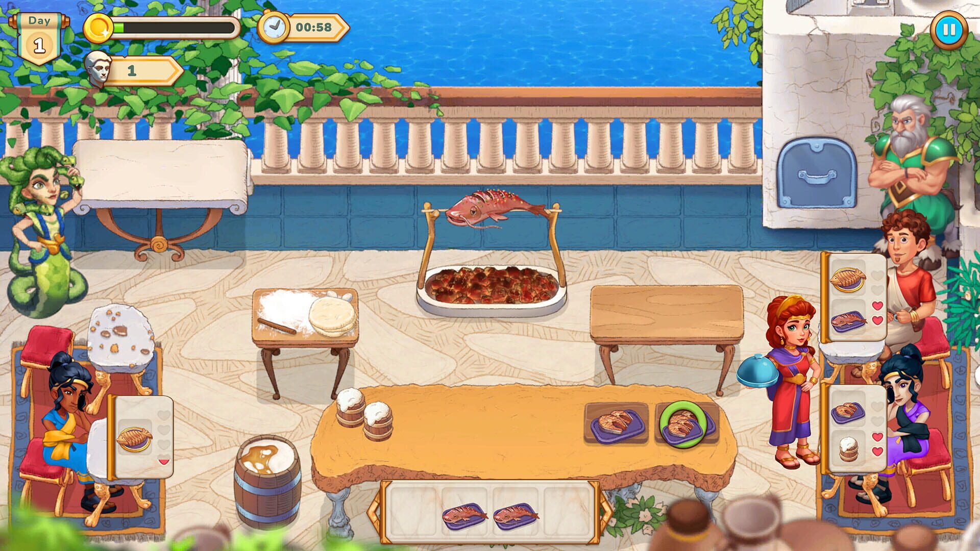 Screenshot for Greek Kitchen Frenzy: Dionysus