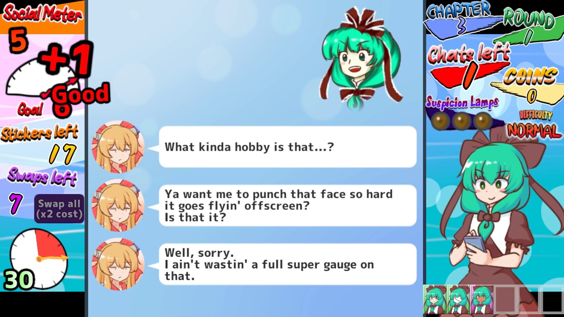 Screenshot for Hina-chan's Sticker Survival