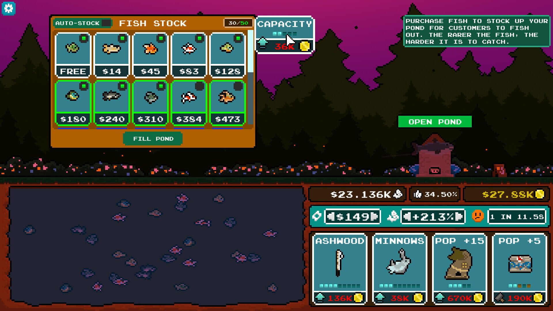 Screenshot for Pocket Idler: Fishing Pond