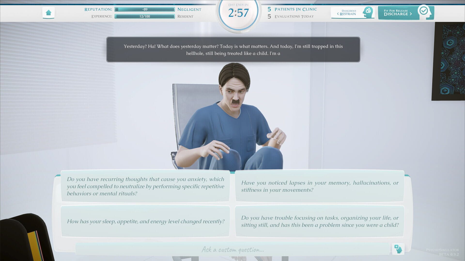 Screenshot for Psycho Simulator
