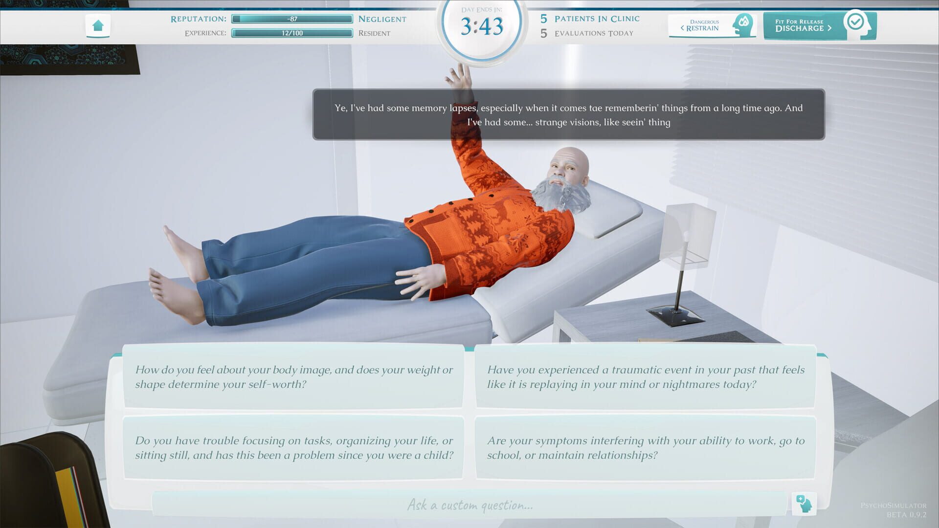Screenshot for Psycho Simulator