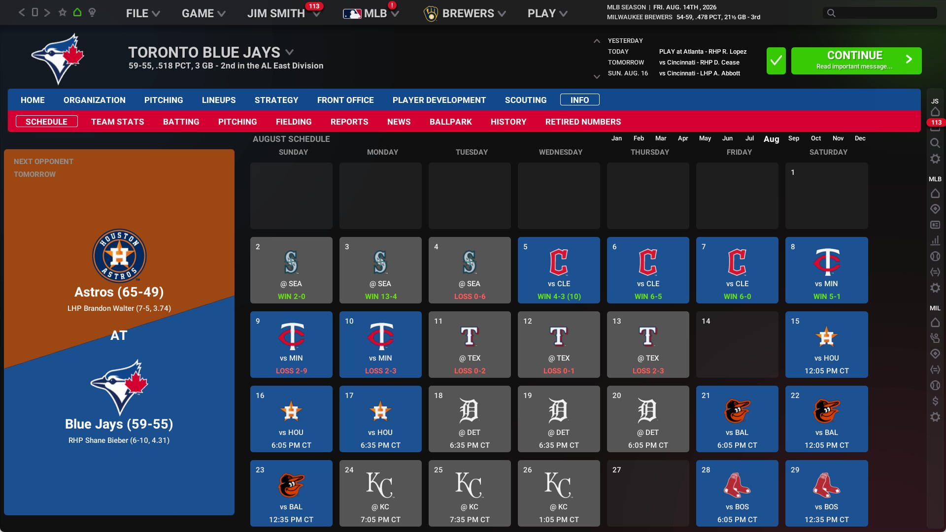 Screenshot for Out of the Park Baseball 27