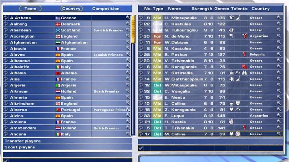 Screenshot for Soccer Manager