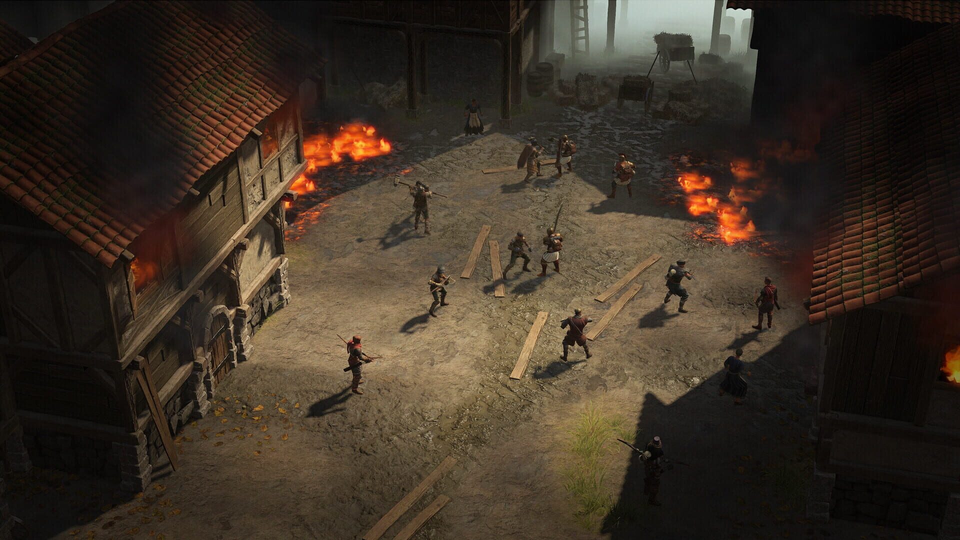 Screenshot for Wartales: Contract - Fires in the Capital