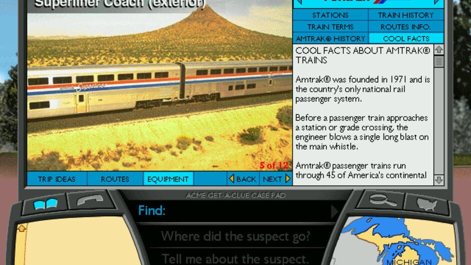 Screenshot for Where in America is Carmen Sandiego?: The Great Amtrak Train Adventure
