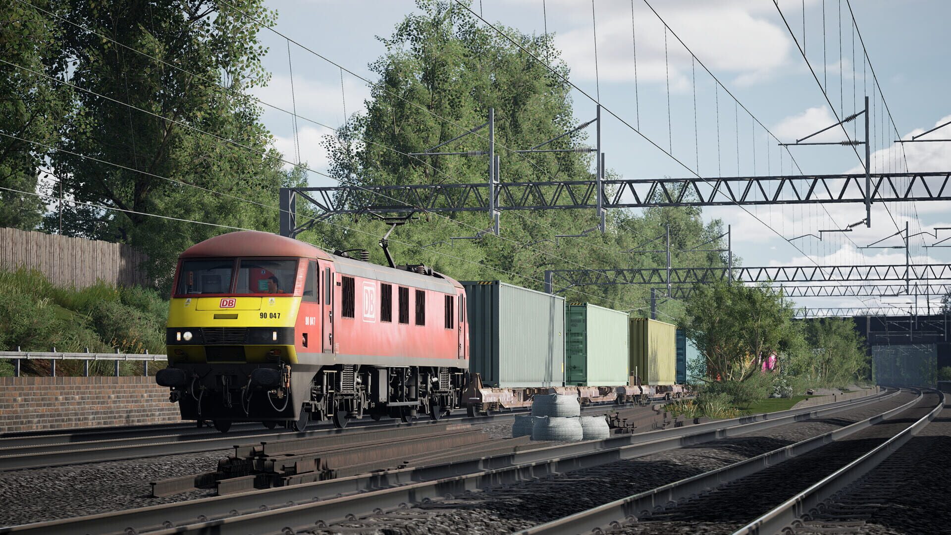 Screenshot for Train Sim World 6: BR Class 90 Electric Freight Loco