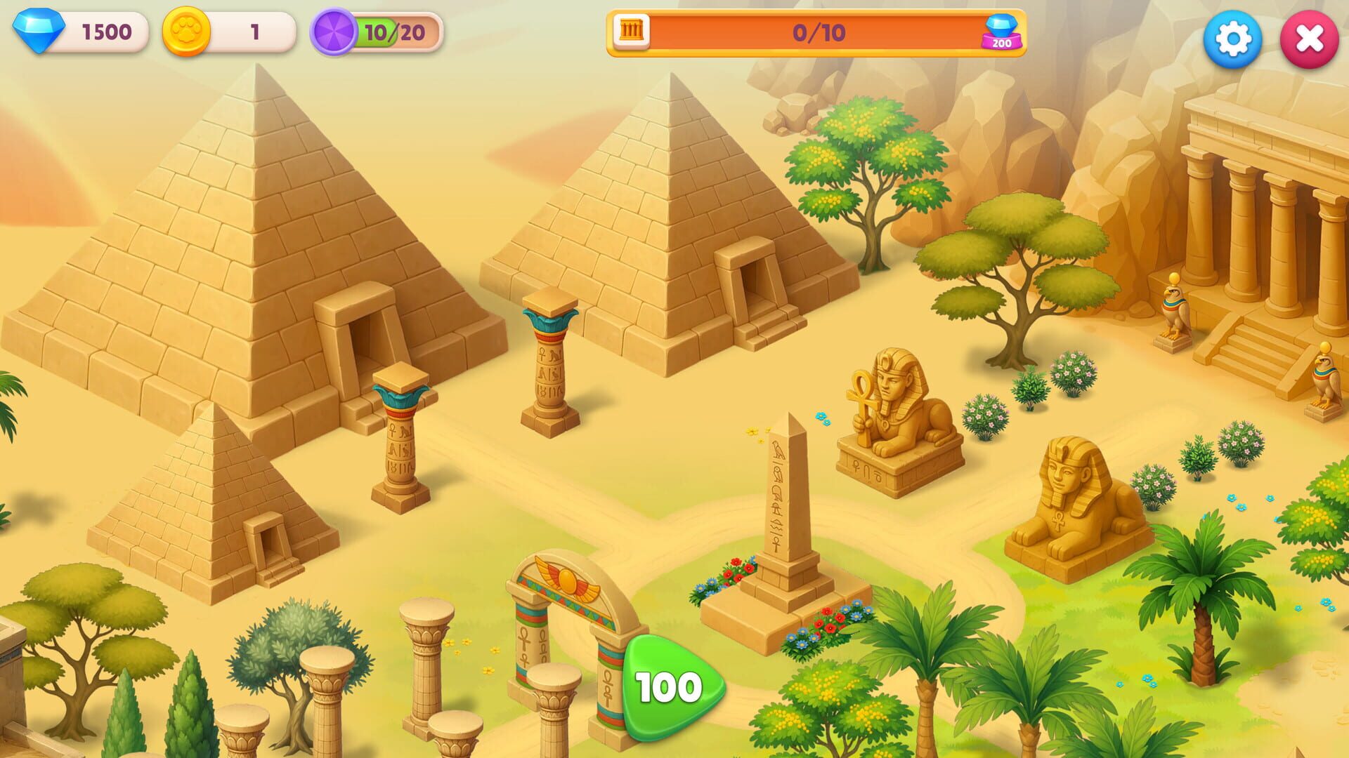 Screenshot for Catjong 4: Secrets of the Purramids