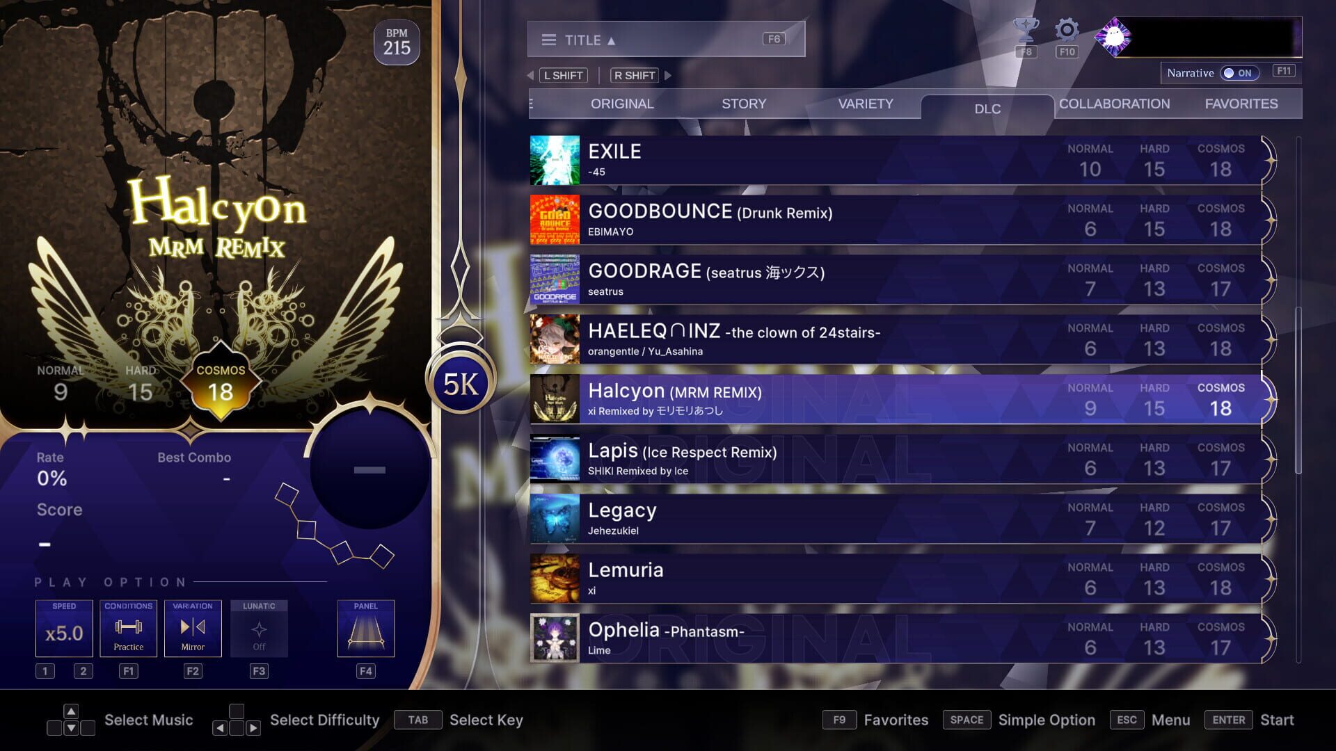 Screenshot for Kalpa: Cosmic Symphony - Mass Recall Omega Pack