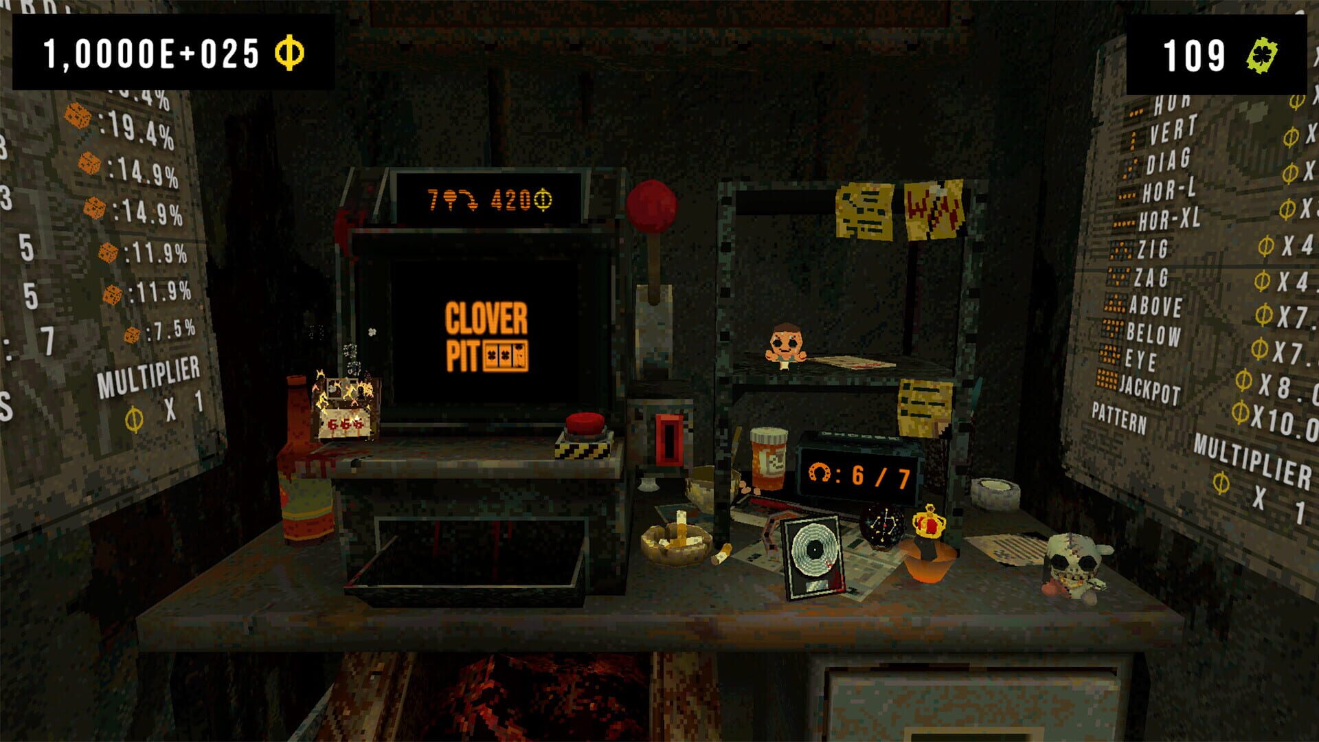 Screenshot for Cloverpit: Unholy Fusion