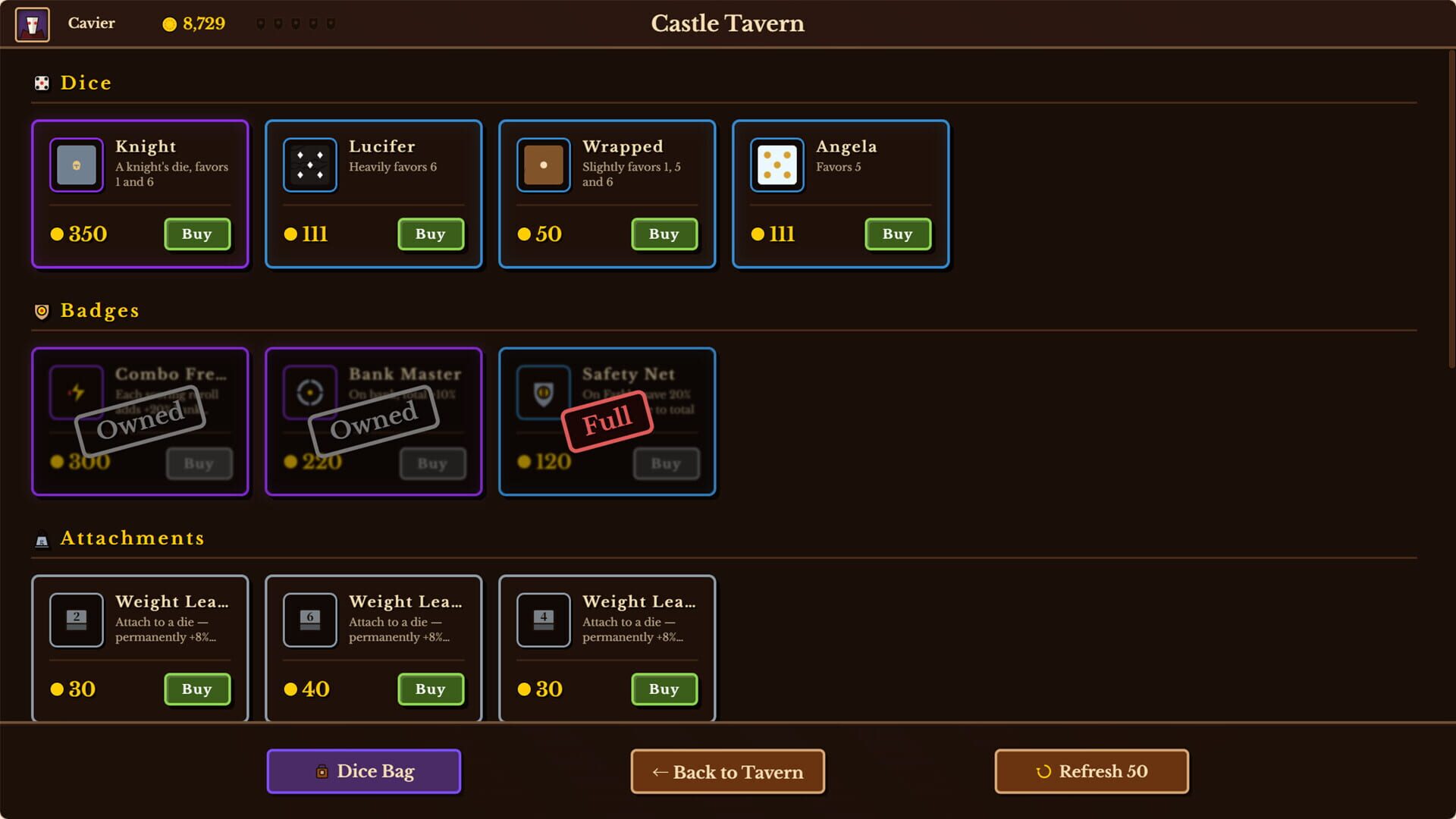 Screenshot for Dice Tavern: Farkle Roguelike