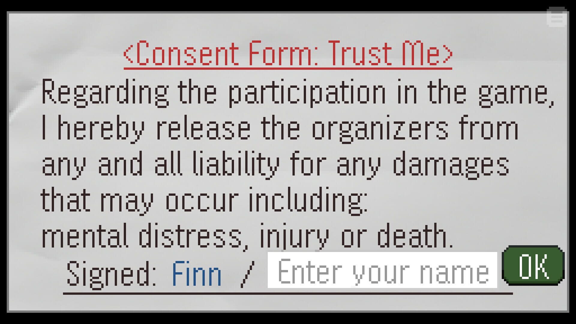 Screenshot for Forgive or Finalize