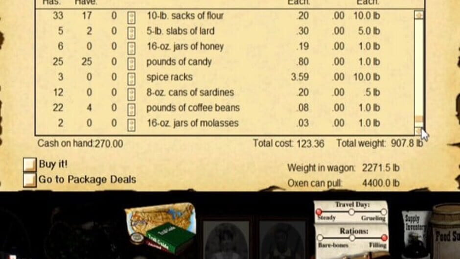 Screenshot for The Oregon Trail: 4th Edition