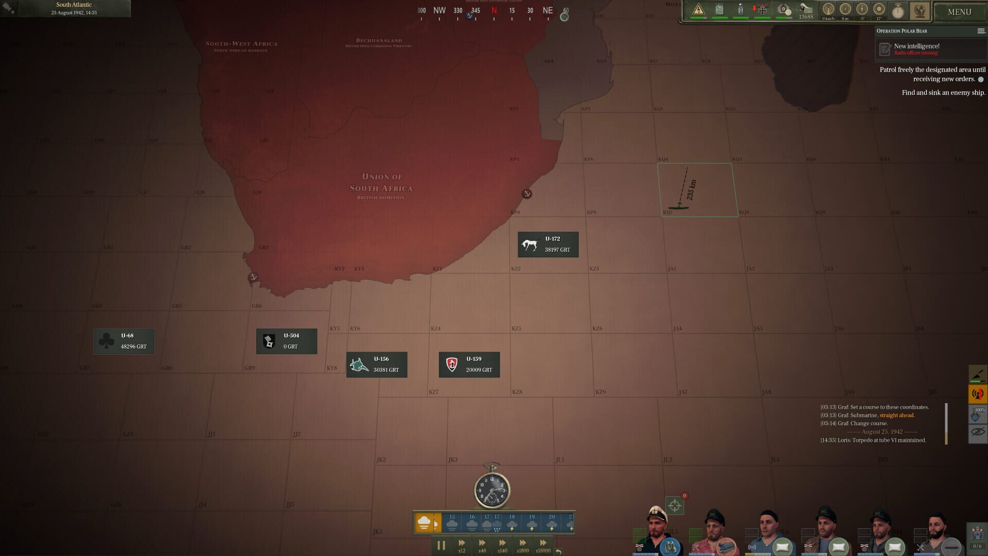 Screenshot for UBoat: Type IX - Distant Coasts
