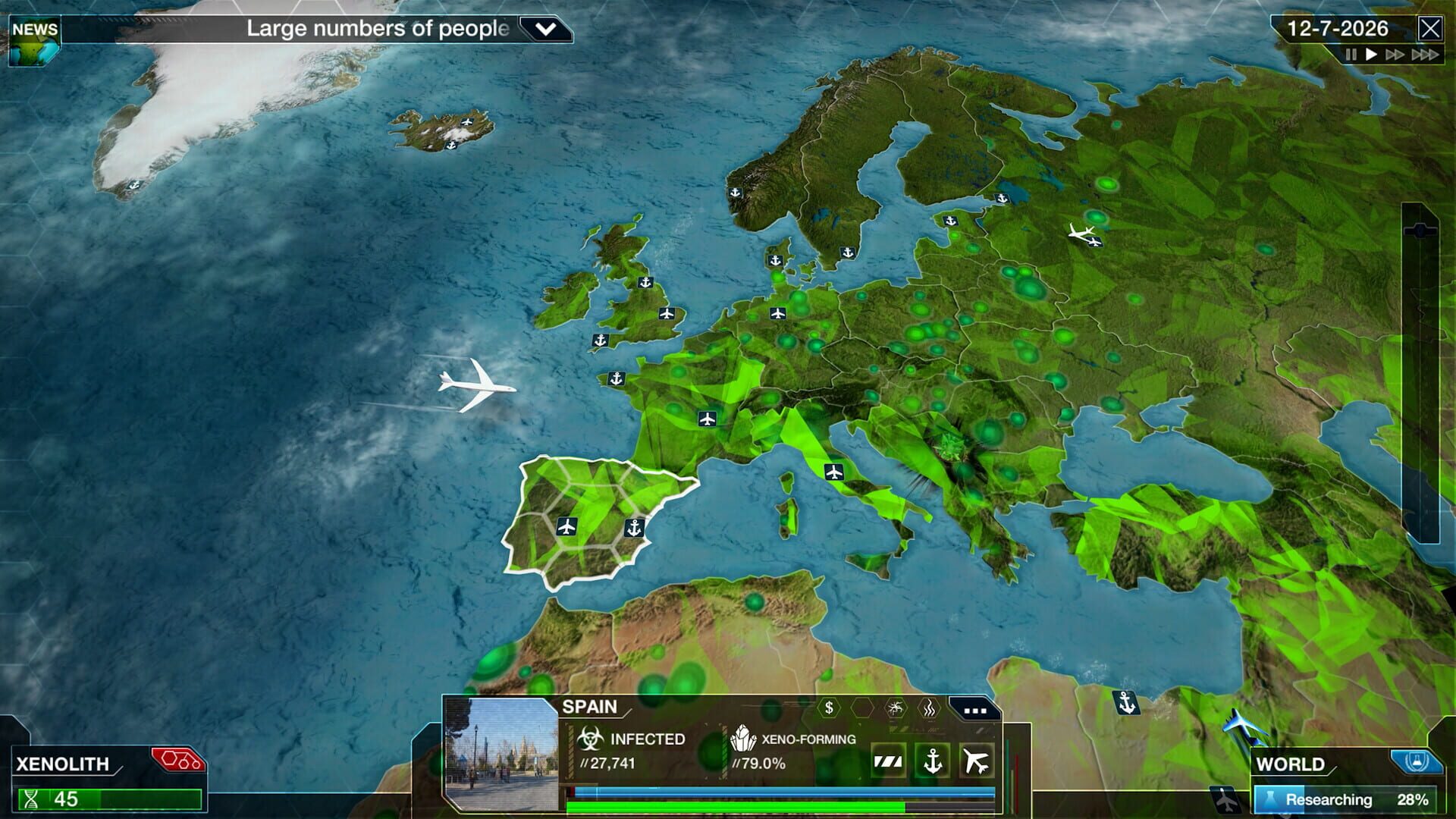 Screenshot for Plague Inc: Aliens & Anti-Vaxxers