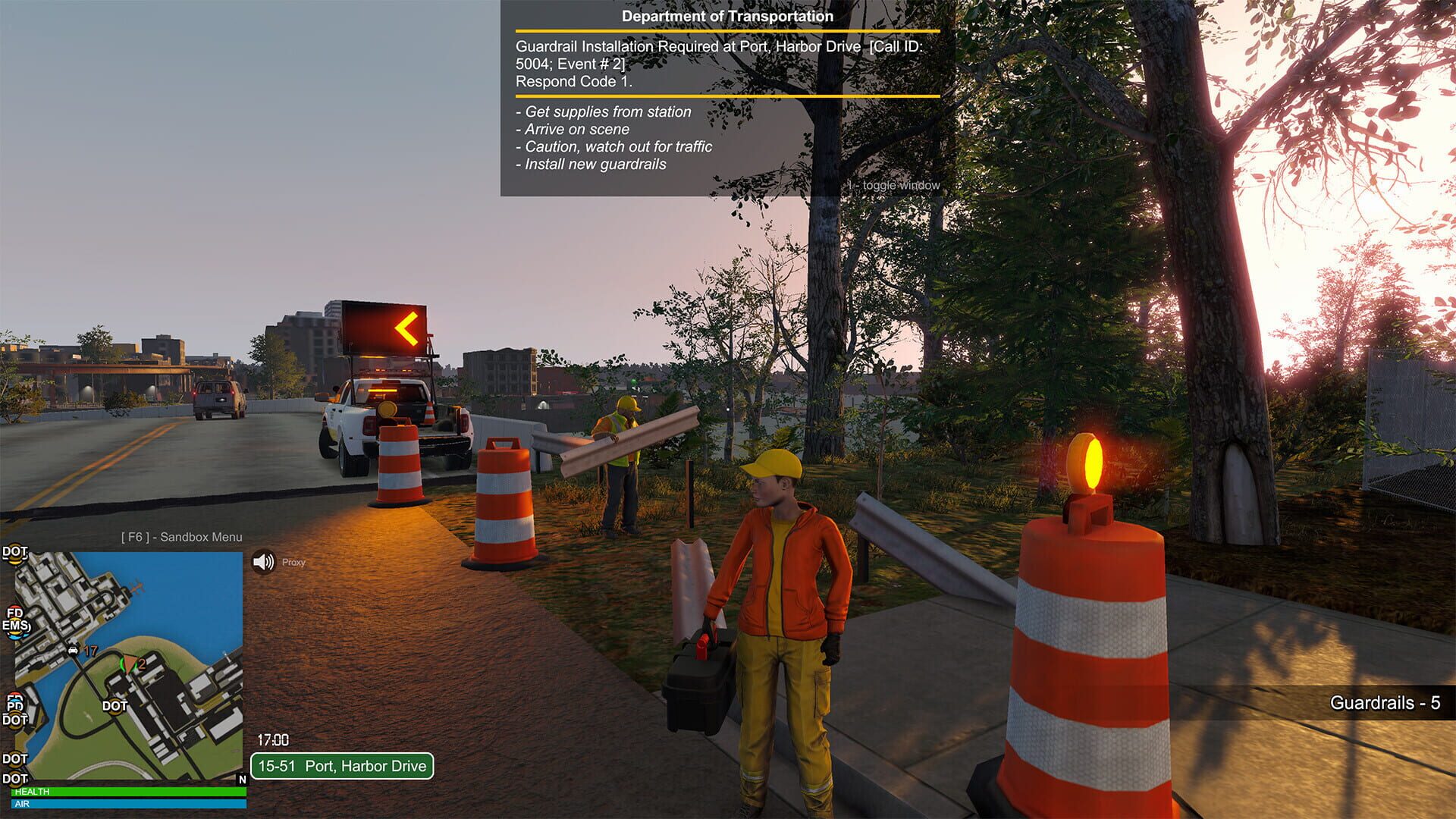 Screenshot for Flashing Lights: Department of Transportation