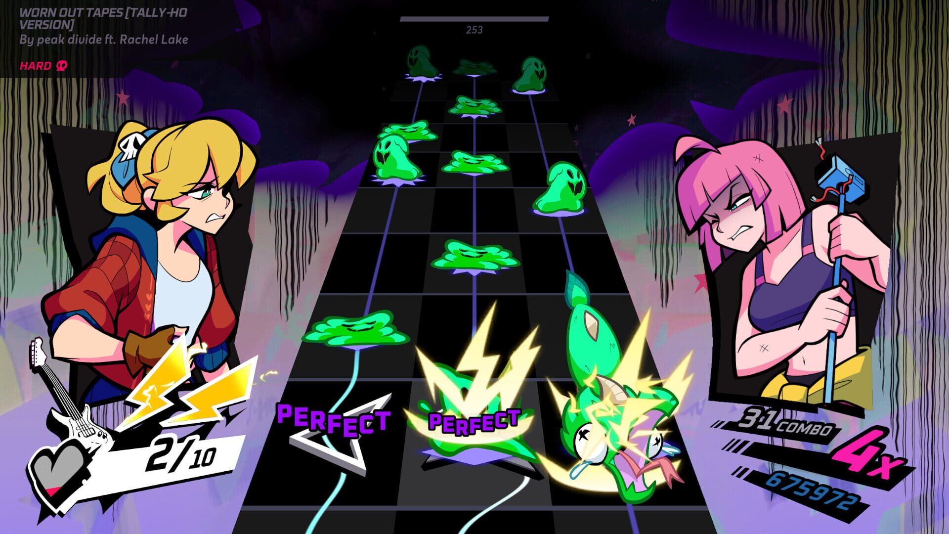 Screenshot for Rift of the NecroDancer: Unbeatable - “Worn Out Tapes [Tally-Ho Version]” - Peak Divide ft. Rachel Lake