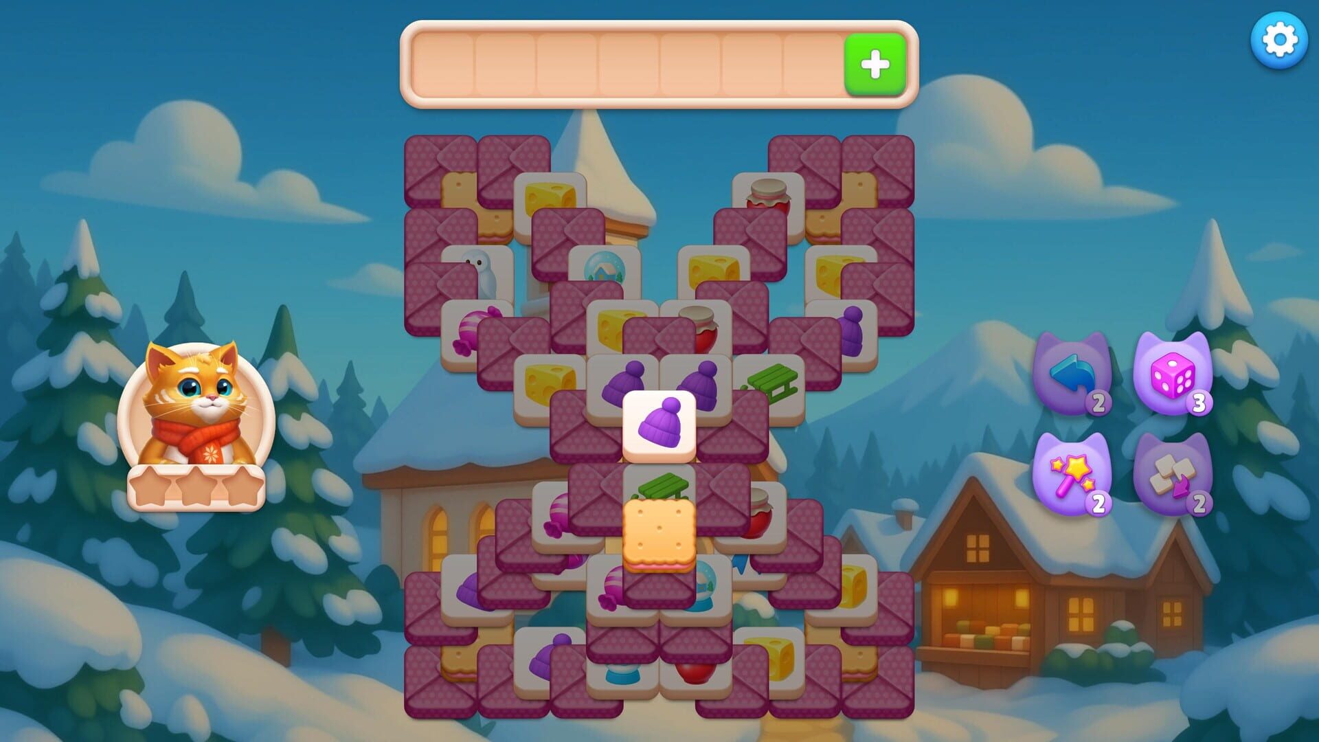 Screenshot for Catjong 2: Pawprints in the Snow