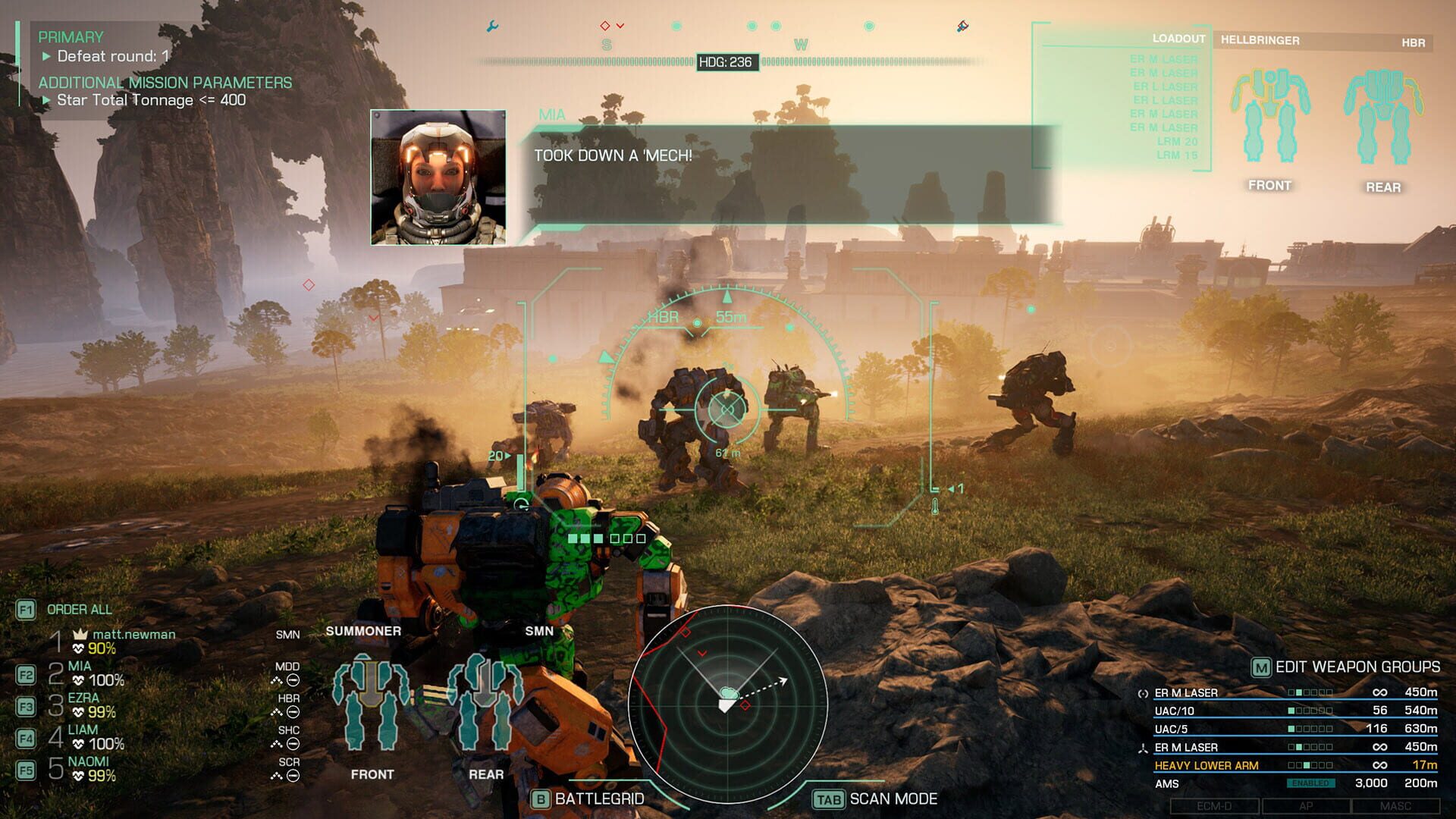 Screenshot for MechWarrior 5: Clans - Trials of War