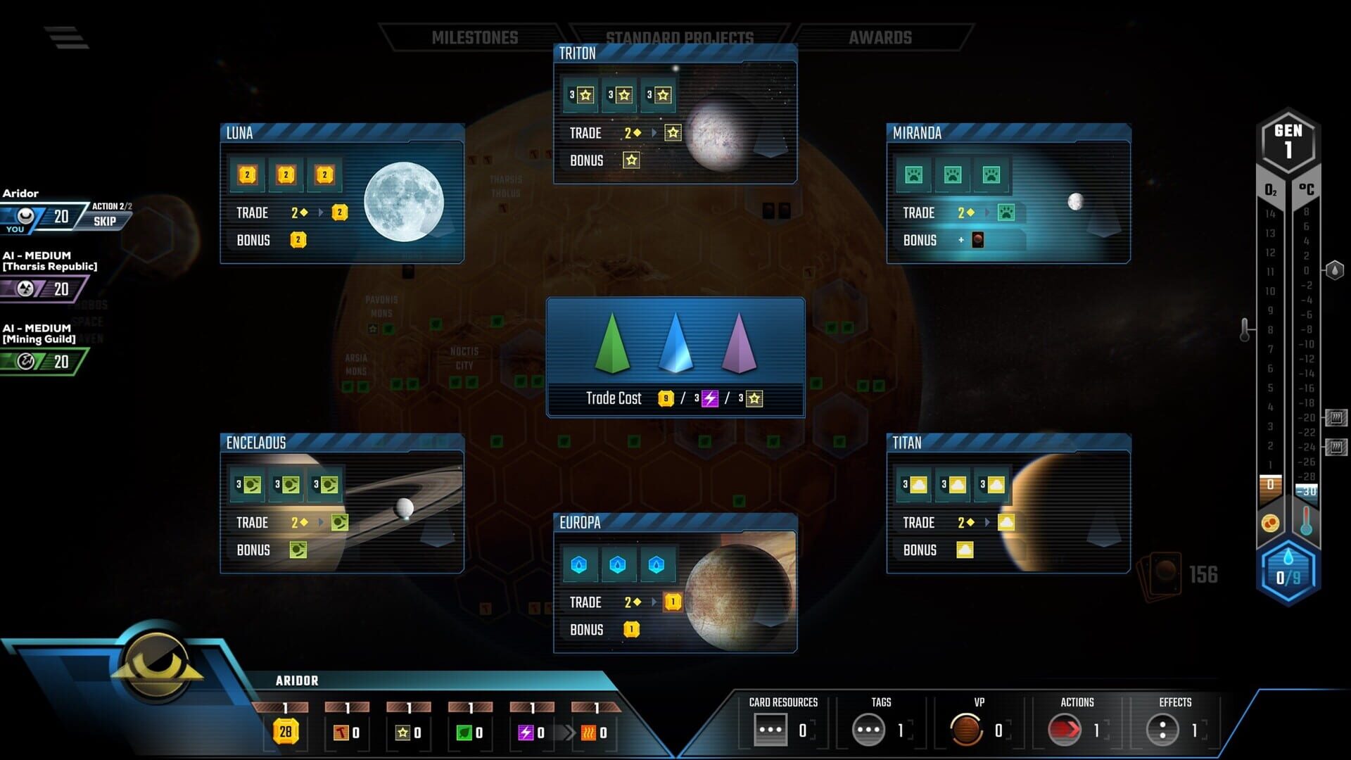 Screenshot for Terraforming Mars: Colonies