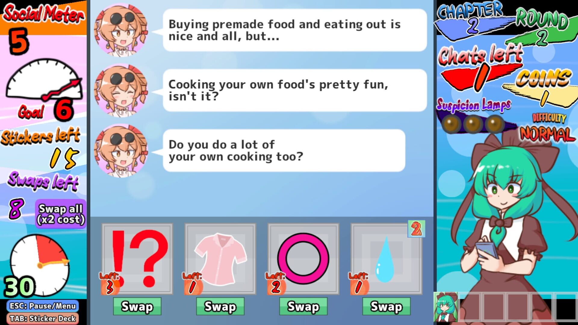 Screenshot for Hina-chan's Sticker Survival