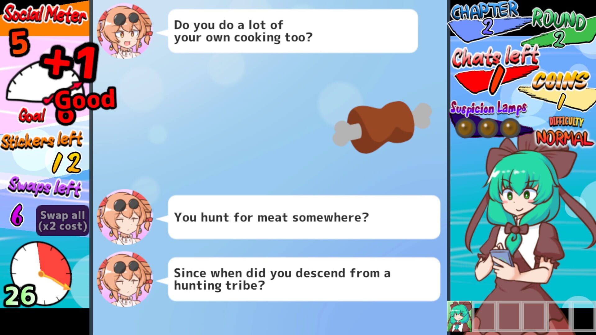 Screenshot for Hina-chan's Sticker Survival